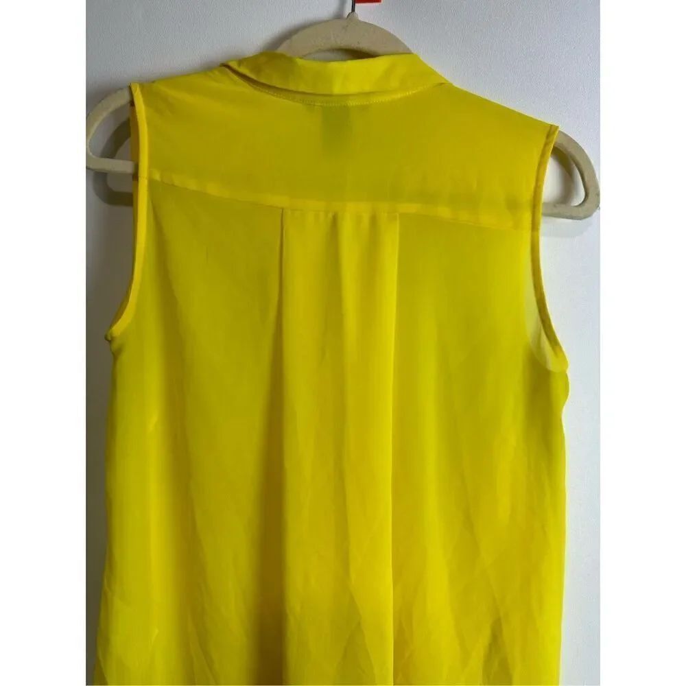Yellow H&M button up blouse - Picture 6 of 8